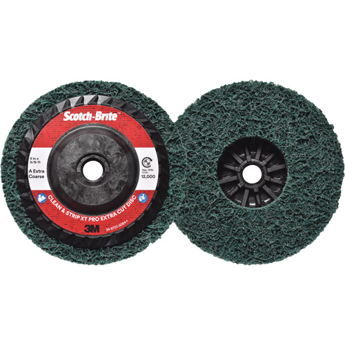 Disque extra coupe  Clean and Strip  XT Pro Scotch-Brite, 5" dia., Grain Extra grossier, Oxyde d'aluminium Oxymax Inc