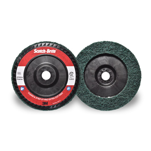 Disque extra coupe  Clean and Strip  XT Pro Scotch-Brite, 7" dia., Grain Extra grossier, Oxyde d'aluminium Oxymax Inc