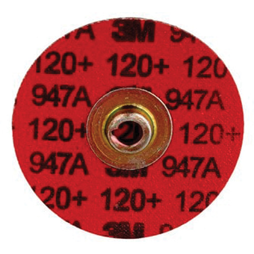 Disque &agrave; bordure durable Cubitron II Roloc, 3" dia., Grain 120+, C&eacute;ramique Oxymax Inc