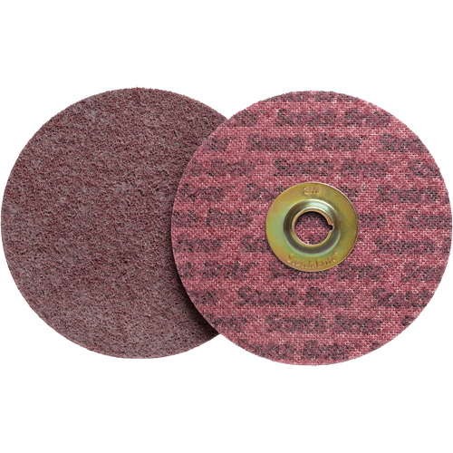Scotch-Brite Roloc Surface Conditioning Disc, 2" Dia., Medium Grit, Aluminum Oxide Oxymax Inc