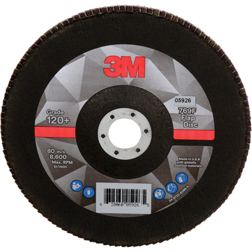 769F Quick Change Flap Disc, 7" x 7/8", Type 27, 120+ Grit, Aluminum Oxide/Ceramic Oxymax Inc