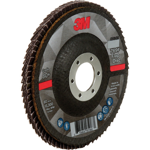 769F Quick Change Flap Disc, 4-1/2" x 7/8", Type 29, 80+ Grit, Ceramic Oxymax Inc
