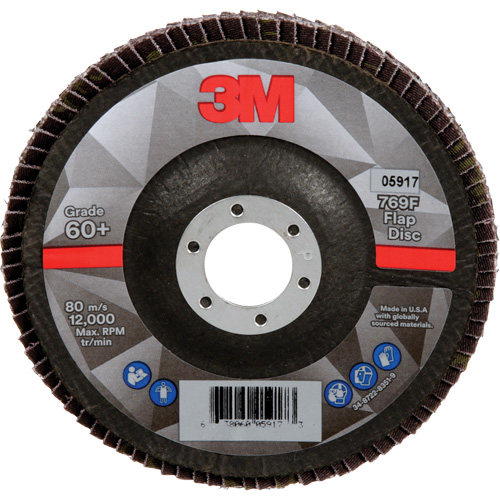 769F Quick Change Flap Disc, 5" x 7/8", Type 29, 60+ Grit, Ceramic Oxymax Inc