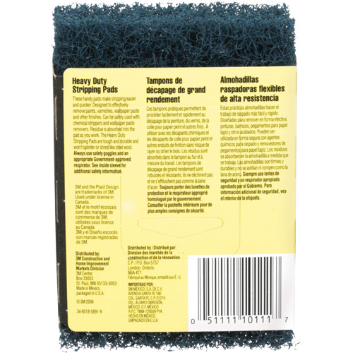 Tampons de d&eacute;capage pour gros travaux, Oxyde d'aluminium, 3-1/2" x 5", Grain Cors&eacute; Oxymax Inc