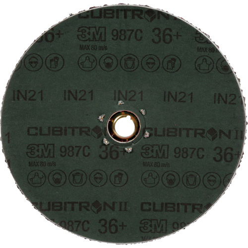Disque en fibre 987C Cubitron II, C&eacute;ramique, 36+, 4-1/2" Dia Oxymax Inc