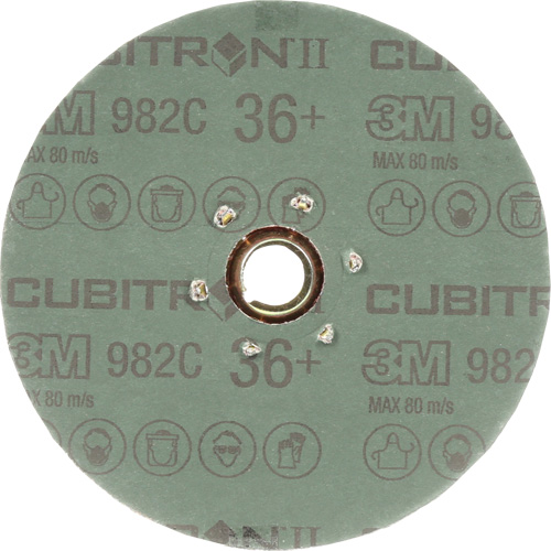 Disque en fibre 982C Cubitron II, C&eacute;ramique, 36+, 5" Dia Oxymax Inc