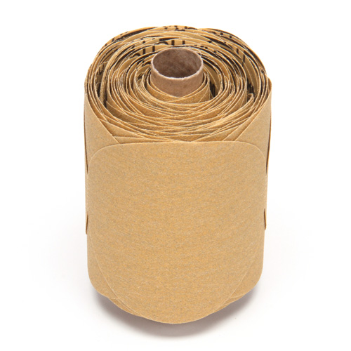 Stikit Gold Paper 216U Disc Roll, Aluminum Oxide, 5" W x 52' L, P100 Grit Oxymax Inc