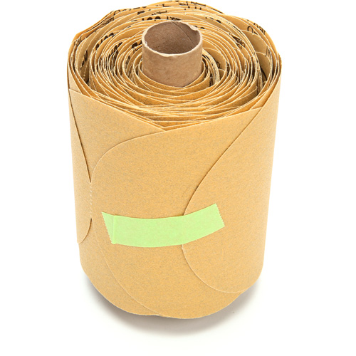 Stikit Gold Paper 216U Disc Roll, Aluminum Oxide, 5" W x 52' L, P120 Grit Oxymax Inc