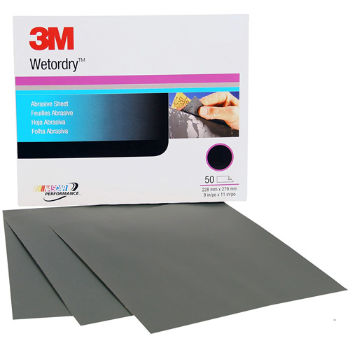 Wetordry Abrasive Sheet, 9" x 11", P220 Grit, Aluminum Oxide Oxymax Inc