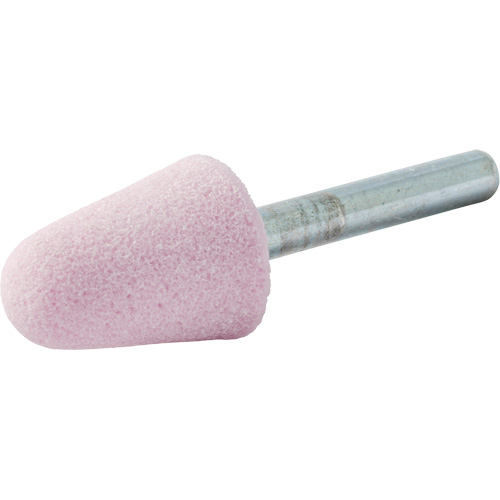 Meule mont&eacute;e vitrifi&eacute;e, A5, Oxyde d'aluminium, 3/4" dia., 1-1/8" lo, 80 Grain Oxymax Inc