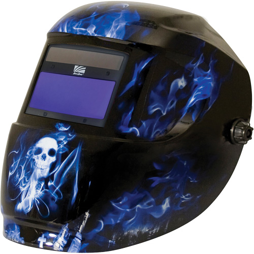 Masque de soudage Carrera ArcOne, 3" lo x 4" la Champ de vision, Teinte 9 - 13, Bleu Oxymax Inc