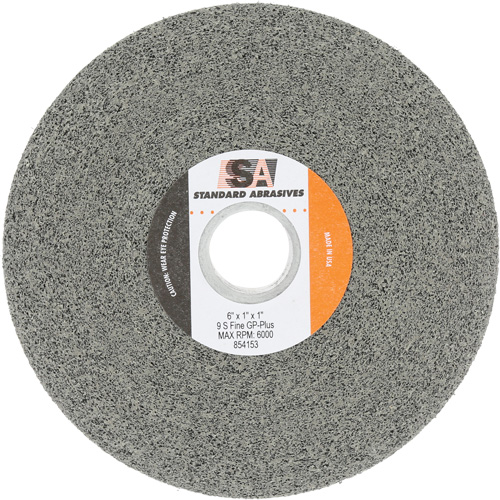 Meule &agrave; usage g&eacute;n&eacute;ral Standard Abrasives, 6" x 1", Arbre de 1", Carbure de silicium Oxymax Inc