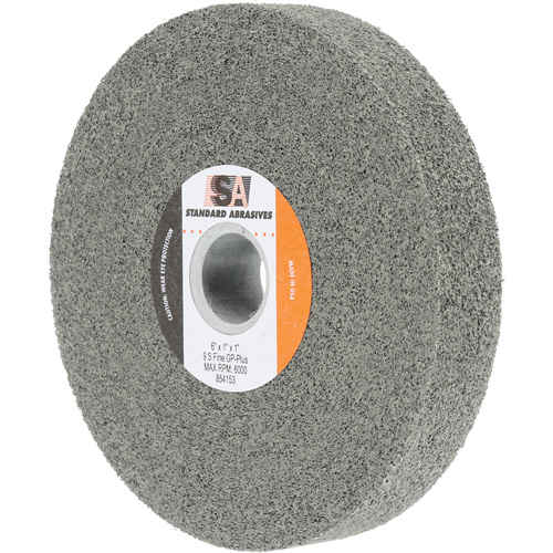 Meule &agrave; usage g&eacute;n&eacute;ral Standard Abrasives, 6" x 1", Arbre de 1", Carbure de silicium Oxymax Inc