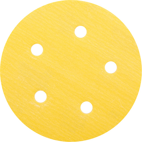 Gold Reserve A296 Paper H&L Vacuum Disc, 5" Dia., 320 Grit, Aluminum Oxide, C-Weight Oxymax Inc