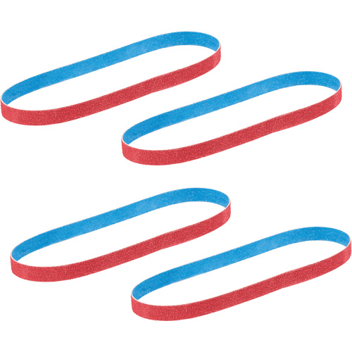 Bandfile Belts, 1/2" W x 18" L, Ceramic, 40 Grit Oxymax Inc