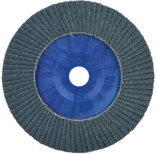 BlueFire Quick Trim Flap Disc, 7" x 7/8", Type 27, 40 Grit, Zirconia Alumina Oxymax Inc