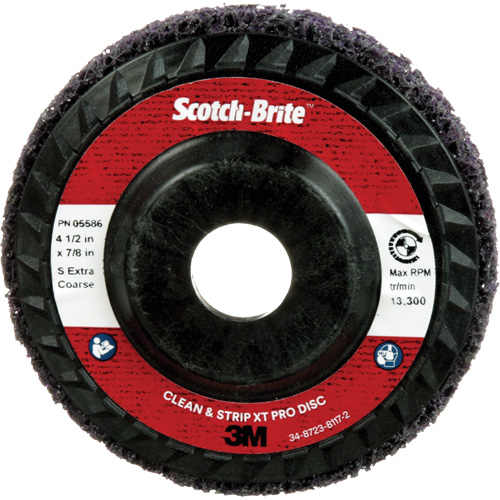 Scotch-Brite Clean and Strip XT Pro Disc XO-DC, 4-1/2" Dia., Extra Coarse Grit, Silicon Carbide Oxymax Inc