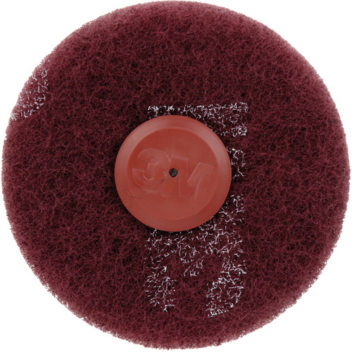 Roue de ponçage &agrave; usage g&eacute;n&eacute;ral Scotch-Brite Roloc Plus, 4" dia. Oxymax Inc