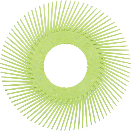 Brosse radiale en soies de pr&eacute;cision type A PN-RB sans adaptateur Scotch-Brite, C&eacute;ramique, Grain 50+, 6" dia. Oxymax Inc