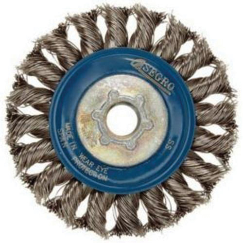 Roue compl&egrave;te de c&acirc;ble de torsion, Dia. 5", Fils 0,02", Arbre 5/8"-11, Acier inoxydable Oxymax Inc