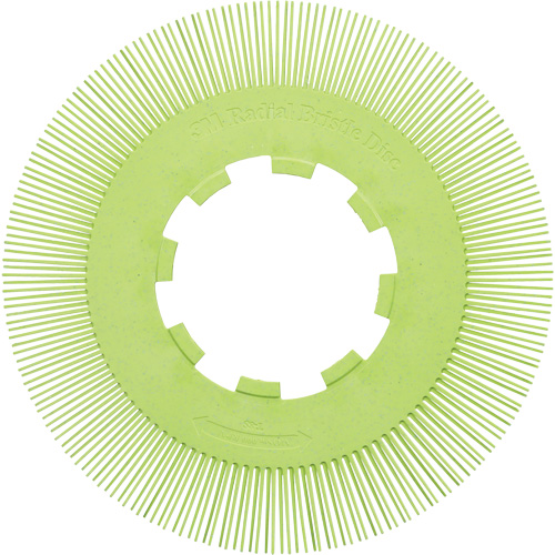 Scotch-Brite Type S Precision Radial Bristle Brush PN-RB without Adapter, Ceramic, 50+ Grit, 8" Dia. Oxymax Inc