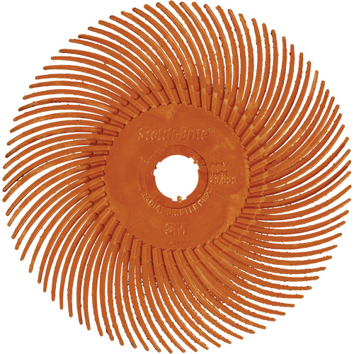 Scotch-Brite Type C Precision Radial Bristle Brush PN-RB, Ceramic, 80+ Grit, 2" Dia. Oxymax Inc