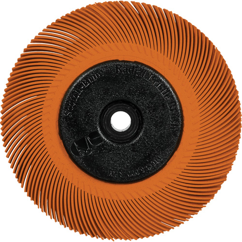 Scotch-Brite Type C Precision Radial Bristle Brush PN-RB with Flange, Ceramic, 80+ Grit, 7-5/8" Dia. Oxymax Inc