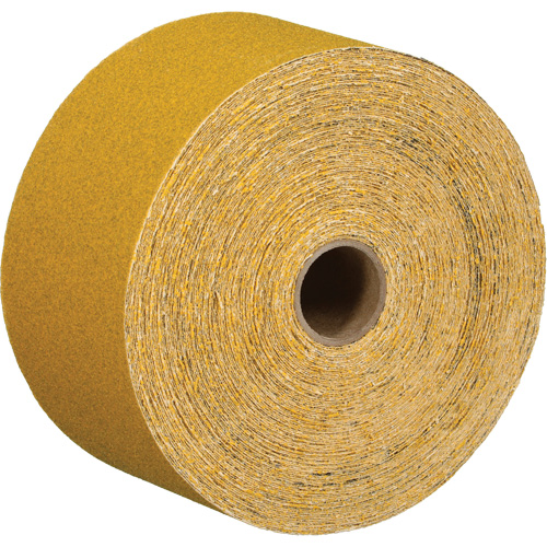 Feuille abrasive dor&eacute;e en rouleau Stikit 02785, Oxyde d'aluminium, 2-3/4" la x 135' lo, Grain 220 Oxymax Inc