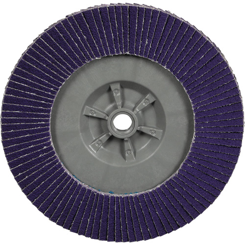 Cubitron 3 Conical  Flap Disc with Quick Change 1169F, 7" x 5/8"-11, Type T29, 80+ Grit, Ceramic Oxymax Inc