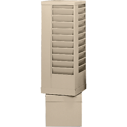 Literature Storage Racks, Rotating, 44 Slots, Steel, 14-1/8" W x 14-1/8" D x 48-1/2" H Oxymax Inc