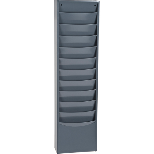 Pr&eacute;sentoirs, Stationnaire, 11 fentes, Acier, 9-3/4" la x 4-1/8" p x 36" h Oxymax Inc