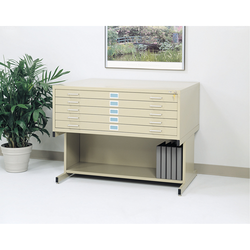 Steel Plan Files, 5 Drawers, 46-3/8" W x 35-3/8" D x 16-1/2" H Oxymax Inc
