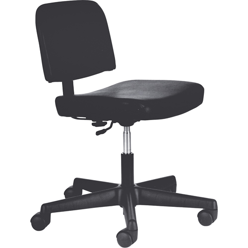 Chaises de dactylo, Vinyle, Noir, Capacit&eacute; 250 lb Oxymax Inc