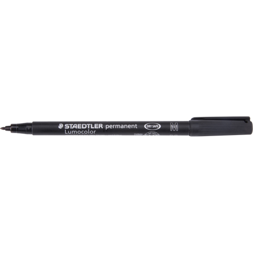 Lumocolor&reg; Permanent Marker, Medium, Black Oxymax Inc