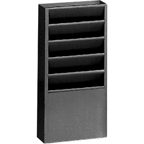 Literature Storage Racks, Stationary, 5 Slots, Steel, 9-3/4" W x 4-1/8" D x 21" H Oxymax Inc