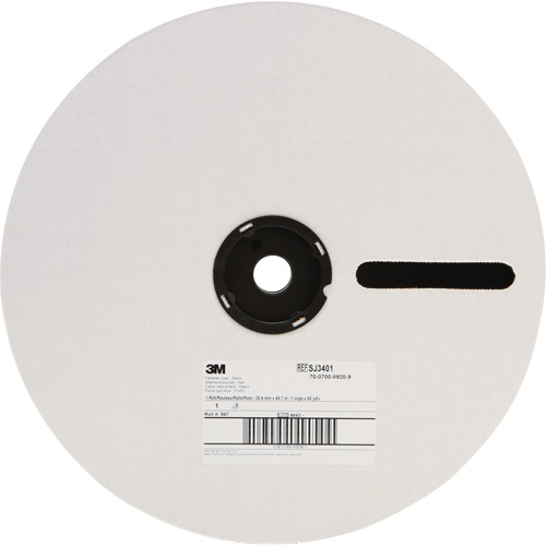 Attache, Boucle, 50 vg x 2", Adh&eacute;sif, Noir Oxymax Inc