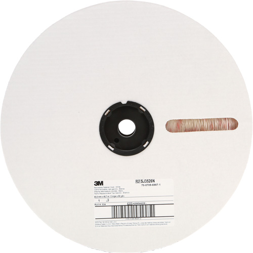 Fastener, Loop, 50 yds x 2", Adhesive, White Oxymax Inc