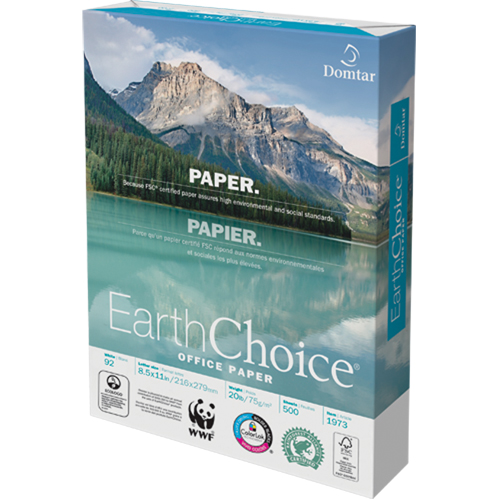 Papier pour le bureau EarthChoice, FSC, 8-1/2" x 11", 20 lb, Blanc Oxymax Inc