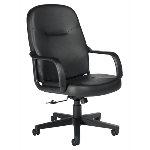 Office Chairs, Leather, Black Oxymax Inc