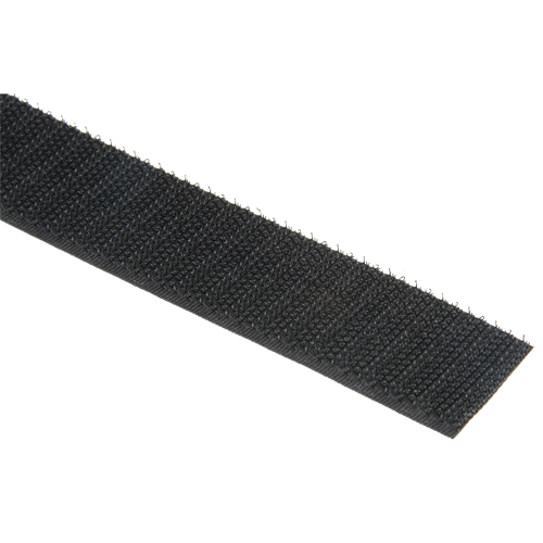 Bande d'attaches, Crochet, 50 vg x 1", Cousu, Noir Oxymax Inc