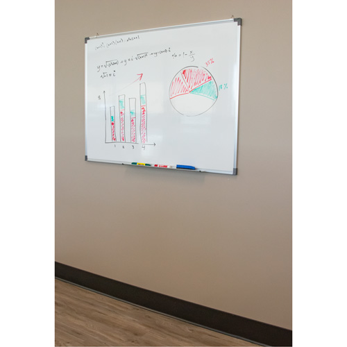 White Board, Magnetic, 36" W x 24" H Oxymax Inc