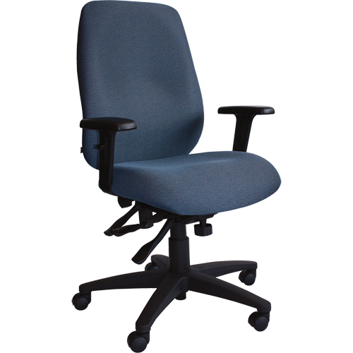Chaises ergonomiques Cierra , Tissu, Bleu, Capacit&eacute; 250 lb Oxymax Inc
