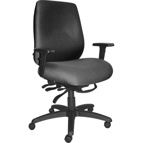 Chaises ergonomiques robustes Cierra , Tissu, Gris, Capacit&eacute; 400 lb Oxymax Inc