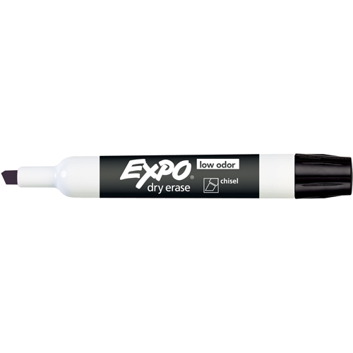 Expo&reg; Whiteboard Marker - Black, Black, Chisel Tip Oxymax Inc