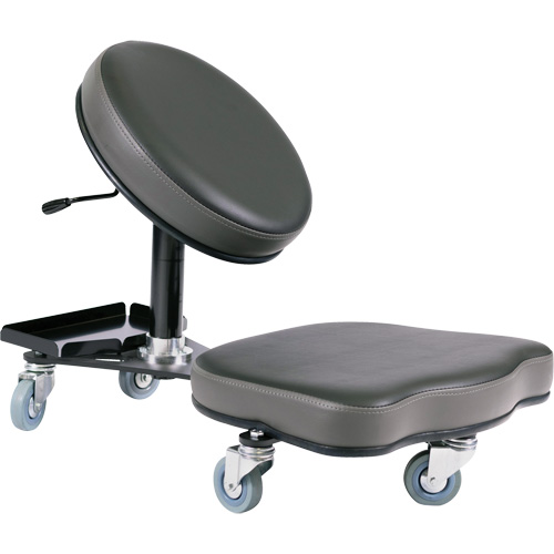 Chaise ergonomique Flex, Vinyle, Noir/gris Oxymax Inc
