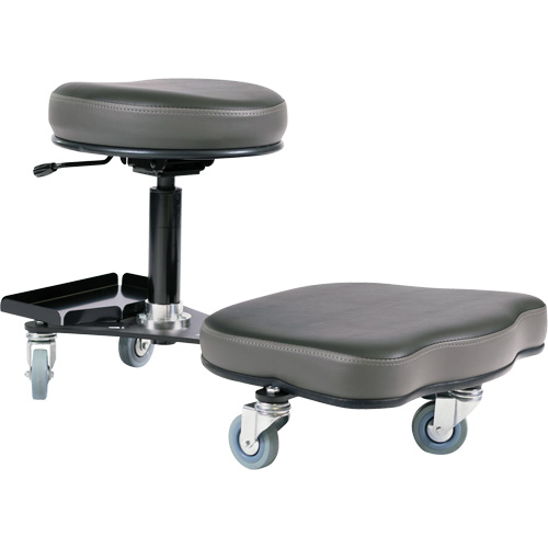 Chaise ergonomique Flex, Vinyle, Noir/gris Oxymax Inc
