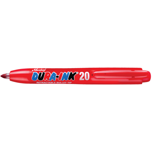 Marqueur permanent Dura-Ink no 20, Rouge, Pointe Fin Oxymax Inc