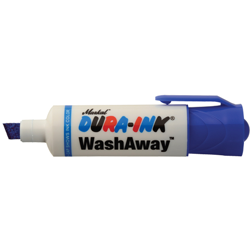 Dura-Ink&reg; WashAway Ink Marker, Blue, Chisel Tip Oxymax Inc