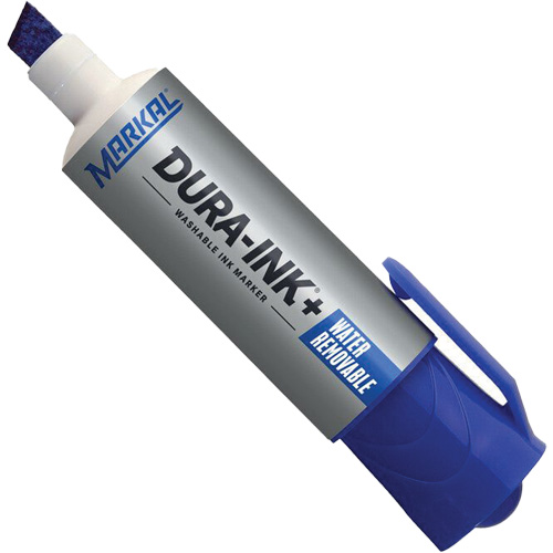 Marqueur &agrave; encre Dura-Ink WashAway, Bleu, Pointe Ciseau Oxymax Inc