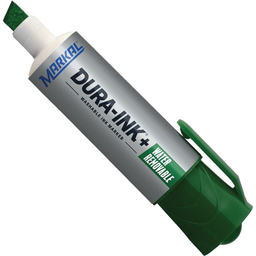 Marqueur &agrave; encre Dura-Ink WashAway, Vert, Pointe Ciseau Oxymax Inc